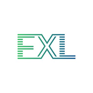 Modern FXL Logo Tasarımı. İşletme Kimliği İçin FXL Minimalist, Profesyonel ve Çok Yönlü Markalaştırma Simgesi