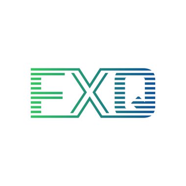Modern FXQ Logo Tasarımı. İşletme Kimliği İçin FXQ Minimalist, Profesyonel ve Çok Yönlü Markalaştırma Simgesi