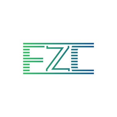 Modern FZC Logo Tasarımı. Harf FZC İş Kimliği Minimalist, Profesyonel ve Çok Yönlü Markalaştırma Simgesi