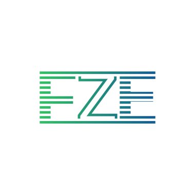 Modern FZE Logo Tasarımı. İş Kimliği İçin FZE Minimalist, Profesyonel ve Çok Yönlü Markalaştırma Simgesi