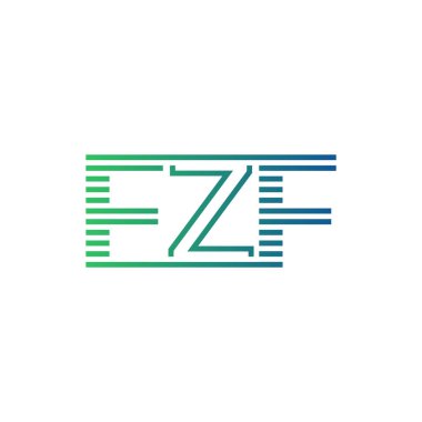 Modern FZF Logo Tasarımı. İş Kimliği İçin FZF Minimalist, Profesyonel ve Çok Yönlü Markalaştırma Simgesi