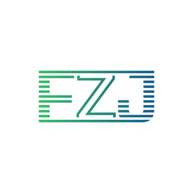 Modern FZJ Logo Tasarımı. İşletme Kimliği İçin FZJ Minimalist, Profesyonel ve Çok Yönlü Markalaştırma Simgesi