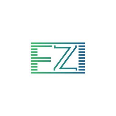 Modern FZI Logo Tasarımı. İş Kimliği için FZI Minimalist, Profesyonel ve Çok Yönlü Markalaştırma Simgesi