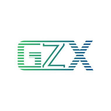 Modern GZX Logo Tasarımı. İş Kimliği için GZX Minimalist, Profesyonel ve Çok Yönlü Markalaştırma Simgesi