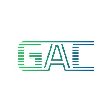 Modern GAC Logo Tasarımı. Harf GAC İş Kimliği Minimalist, Profesyonel ve Çok Yönlü Markalaştırma Simgesi