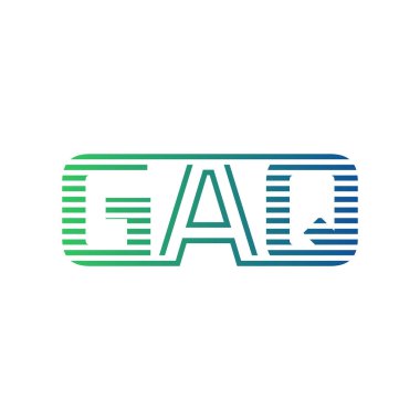 Modern GAQ Logo Tasarımı. Harf GAQ İşletme Kimliği Minimalist, Profesyonel ve Çok Yönlü Markalaştırma Simgesi