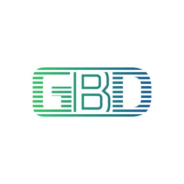 Modern GBD Logo Tasarımı. İş Kimliği için GBD Minimalist, Profesyonel ve Çok Yönlü Markalaştırma Simgesi
