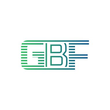 Modern GBF Logo Tasarımı. İş Kimliği için GBF Minimalist, Profesyonel ve Çok Yönlü Markalaştırma Simgesi