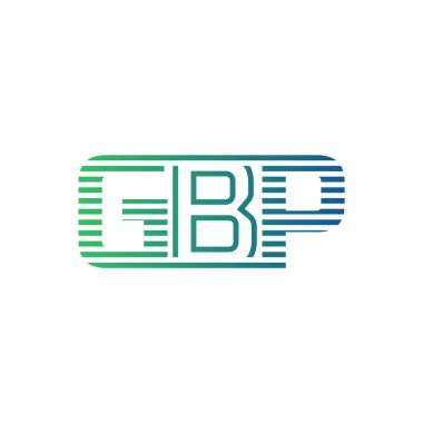 Modern GBP Logo Tasarımı. Harf GBP İş Kimliği Minimalist, Profesyonel ve Çok Yönlü Markalaştırma Simgesi