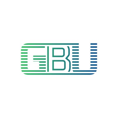 Modern GBU Logo Tasarımı. İş Kimliği için GBU Minimalist, Profesyonel ve Çok Yönlü Markalaştırma Simgesi