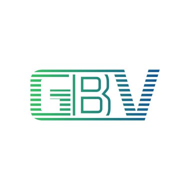 Modern GBV Logo Tasarımı. İş Kimliği için GBV Minimalist, Profesyonel ve Çok Yönlü Markalaştırma Simgesi