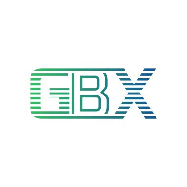 Modern GBX Logo Tasarımı. İş Kimliği için GBX Minimalist, Profesyonel ve Çok Yönlü Markalaştırma Simgesi