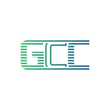 Modern GCC Logo Tasarımı. Harf GCC İş Kimliği Minimalist, Profesyonel ve Çok Yönlü Markalaştırma Simgesi