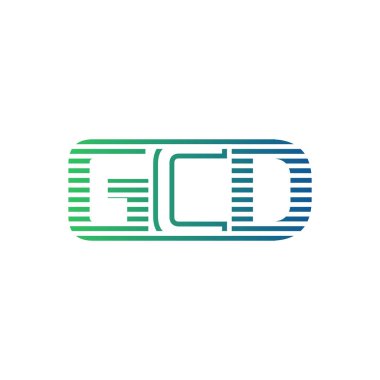 Modern GCD Logo Tasarımı. İş Kimliği için GCD Minimalist, Profesyonel ve Çok Yönlü Markalaştırma Simgesi