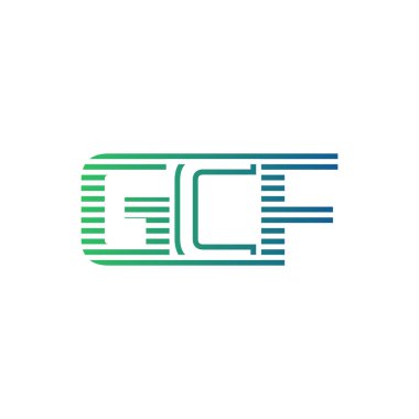 Modern GCF Logo Tasarımı. İş Kimliği için GCF Minimalist, Profesyonel ve Çok Yönlü Markalaştırma Simgesi