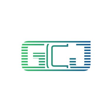 Modern GCJ Logo Tasarımı. İş Kimliği için GCJ Minimalist, Profesyonel ve Çok Yönlü Markalaştırma Simgesi