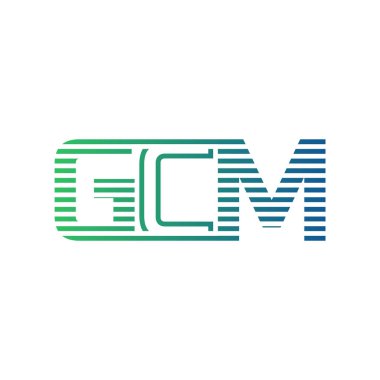 Modern GCM Logo Tasarımı. Harf GCM İş Kimliği Minimalist, Profesyonel ve Çok Yönlü Markalaştırma Simgesi