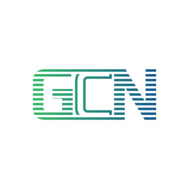 Modern GCN Logo Tasarımı. İş Kimliği için GCN Minimalist, Profesyonel ve Çok Yönlü Markalaştırma Simgesi