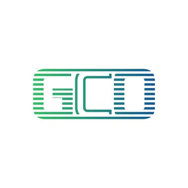 Modern GCO Logo Tasarımı. Harf GCO İş Kimliği Minimalist, Profesyonel ve Çok Yönlü Markalaştırma Simgesi