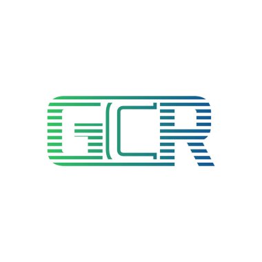 Modern GCR Logo Tasarımı. İş Kimliği için GCR Minimalist, Profesyonel ve Çok Yönlü Markalaştırma Simgesi