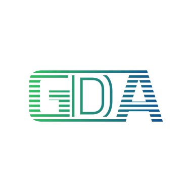 Modern GDA Logo Design. Letter GDA Minimalist, Professional, and Versatile Branding Icon for Business Identity clipart