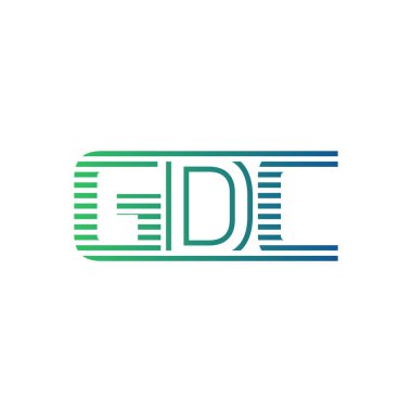 Modern GDC Logo Tasarımı. Harf GDC İşletme Kimliği Minimalist, Profesyonel ve Çok Yönlü Markalaştırma Simgesi