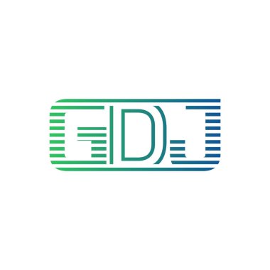 Modern GDJ Logo Tasarımı. Harf GDJ İşletme Kimliği Minimalist, Profesyonel ve Çok Yönlü Markalaştırma Simgesi
