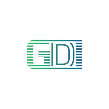 Modern GDI Logo Tasarımı. İş Kimliği için GDI Minimalist, Profesyonel ve Çok Yönlü Markalaştırma Simgesi