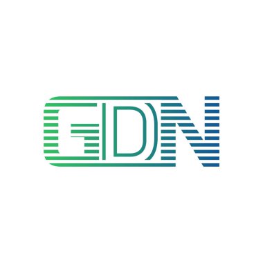 Modern GDN Logo Tasarımı. İş Kimliği için GDN Minimalist, Profesyonel ve Çok Yönlü Markalaştırma Simgesi
