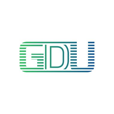 Modern GDU Logo Tasarımı. GDU Minimalist, Profesyonel ve Çok Yönlü İşletme Kimliği Simgesi