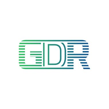 Modern GDR Logo Tasarımı. İş Kimliği için GDR Minimalist, Profesyonel ve Çok Yönlü Markalaştırma Simgesi