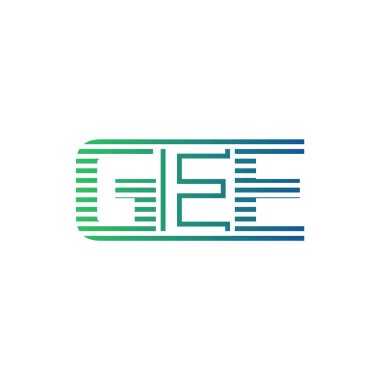 Modern GEE Logo Tasarımı. GEE Minimalist, Profesyonel ve İş Kimliği için Çok Yönlü Markalaştırma Simgesi