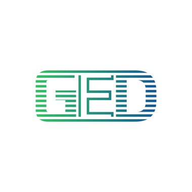 Modern GED Logo Tasarımı. İşletme Kimliği İçin GED Minimalist, Profesyonel ve Çok Yönlü Markalaştırma Simgesi