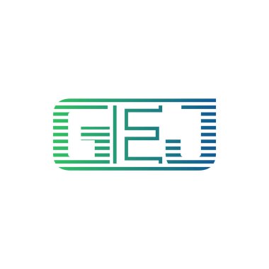 Modern GEJ Logo Tasarımı. GEJ Minimalist, Profesyonel ve İş Kimliği için Çok Yönlü Markalaştırma Simgesi