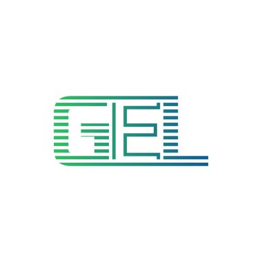 Modern GEL Logo Tasarımı. GEL Minimalist, Profesyonel ve İş Kimliği için Çok Yönlü Markalaştırma Simgesi