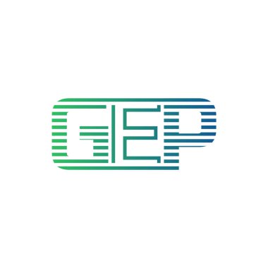 Modern GEP Logo Tasarımı. GEP Minimalist, Profesyonel ve İş Kimliği için Çok Yönlü Markalaştırma Simgesi