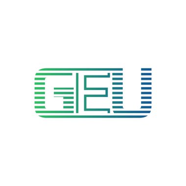 Modern GEU Logo Tasarımı. İş Kimliği İçin GEU Minimalist, Profesyonel ve Çok Yönlü Markalaştırma Simgesi
