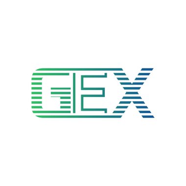 Modern GEX Logo Tasarımı. GEX Minimalist, Profesyonel ve İş Kimliği için Çok Yönlü Markalaştırma Simgesi