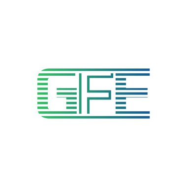 Modern GFE Logo Tasarımı. İş Kimliği için GFE Minimalist, Profesyonel ve Çok Yönlü Markalaştırma Simgesi