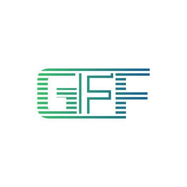 Modern GFF Logo Tasarımı. İş Kimliği için GFF Minimalist, Profesyonel ve Çok Yönlü Markalaştırma Simgesi