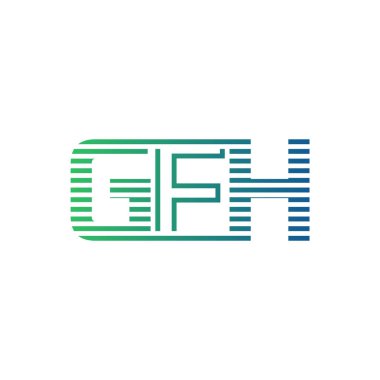 Modern GFH Logo Tasarımı. İş Kimliği için GFH Minimalist, Profesyonel ve Çok Yönlü Markalaştırma Simgesi