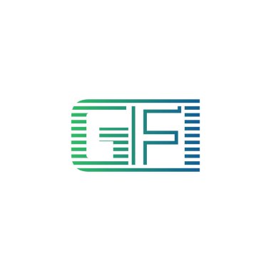 Modern GFI Logo Tasarımı. İş Kimliği için GFI Minimalist, Profesyonel ve Çok Yönlü Markalaştırma Simgesi