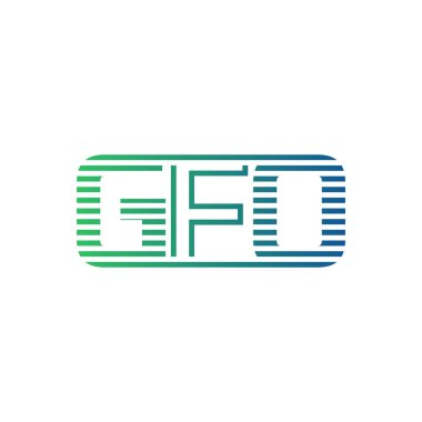 Modern GFO Logo Tasarımı. Harf GFO Minimalist, Profesyonel ve İş Kimliği için Çok Yönlü Markalaştırma Simgesi