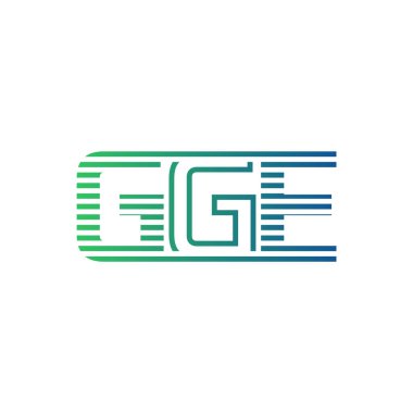 Modern GGE Logo Tasarımı. GGE Minimalist, Profesyonel ve İş Kimliği için Çok Yönlü Markalaştırma Simgesi