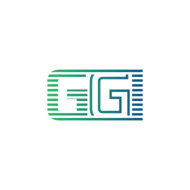 Modern GGI Logo Tasarımı. GGI Minimalist, Profesyonel ve İşletme Kimliği İçin Çok Yönlü Markalaştırma Simgesi
