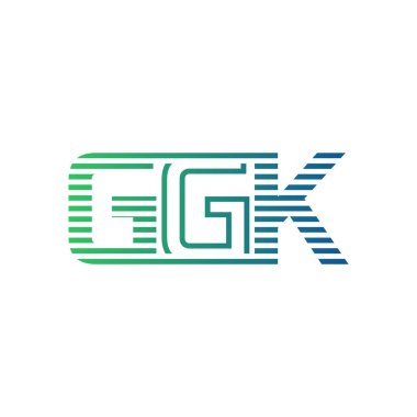 Modern GGK Logo Tasarımı. İş Kimliği için GGK Minimalist, Profesyonel ve Çok Yönlü Markalaştırma Simgesi