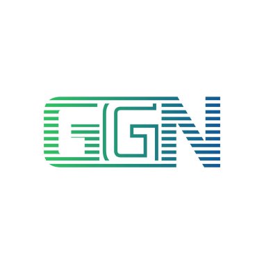 Modern GGN Logo Tasarımı. İş Kimliği için GGN Minimalist, Profesyonel ve Çok Yönlü Markalaştırma Simgesi