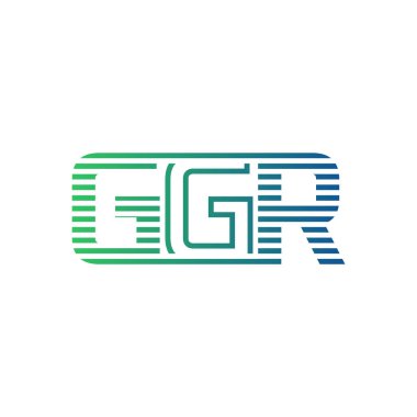 Modern GGR Logo Tasarımı. GGR Minimalist, Profesyonel ve İş Kimliği için Çok Yönlü Markalaştırma Simgesi