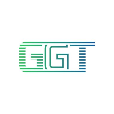 Modern GGT Logo Tasarımı. İş Kimliği için GGT Minimalist, Profesyonel ve Çok Yönlü Markalaştırma Simgesi