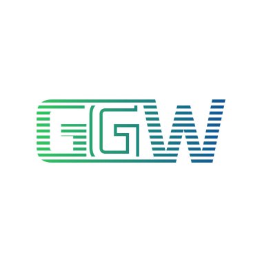 Modern GGW Logo Tasarımı. İş Kimliği için GGW Minimalist, Profesyonel ve Çok Yönlü Markalaştırma Simgesi